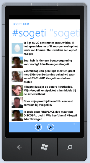 Twitter Client First Pivot Page