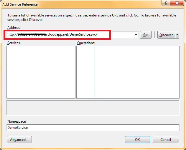Add WCF Service Ref.