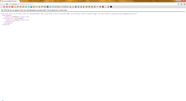 Local WCF Service exposing OData